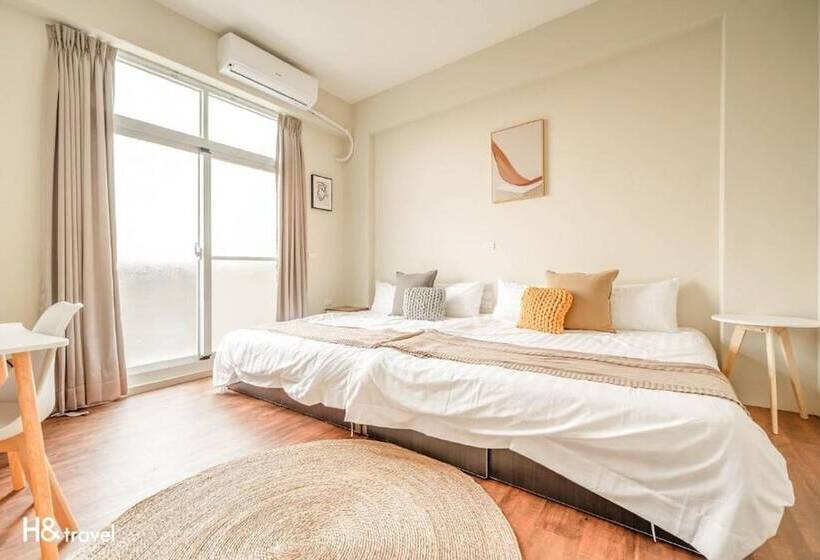 تختخواب و صبحانه H& 嶼光風格旅店 L 彩虹石榴 L 囍福園閤