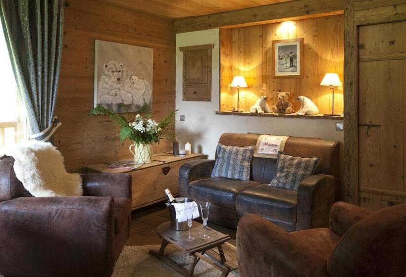 호텔 Chalet Hôtel Les Fermes De Pierre & Anna