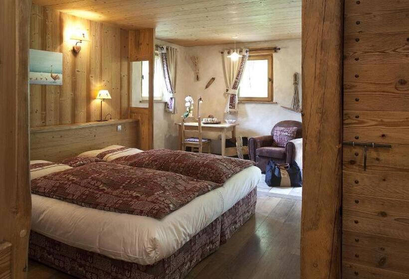 호텔 Chalet Hôtel Les Fermes De Pierre & Anna