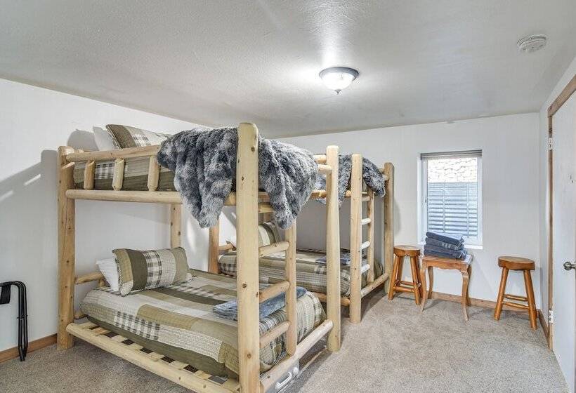 Riverfront Pine Cabin W/ Hot Tub & Mountain Views!