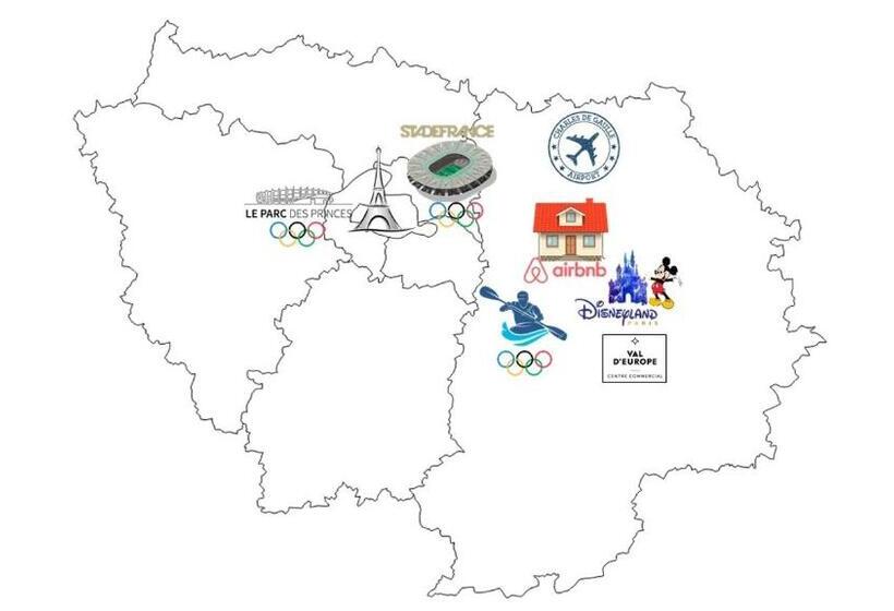 پانسیون Maison à Coté De Disneyland Paris, Stade De France, Jeux Olympiques