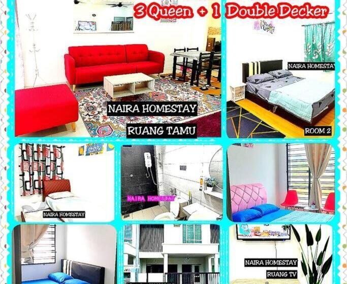 Pensão Naira Homestay Kota Bharu ,wakaf Che Yeh 4 Bilik 3 Aircond