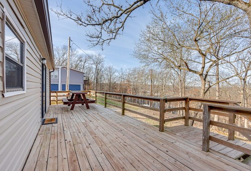 Lakefront Rogers Retreat W/ Grill & Spacious Deck