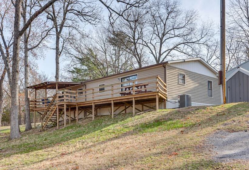 Lakefront Rogers Retreat W/ Grill & Spacious Deck