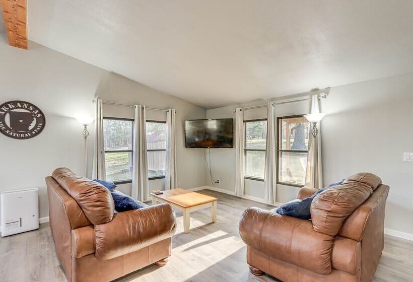 Lakefront Rogers Retreat W/ Grill & Spacious Deck