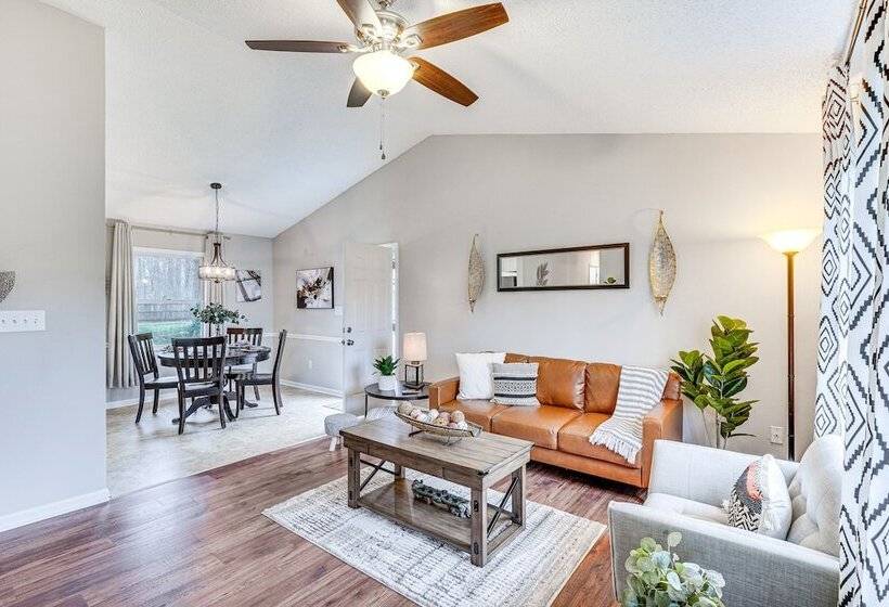 Mebane Home W/ Private Yard: Steps To Downtown!