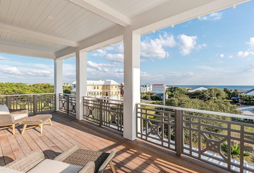Rooftop Deck, Gulf View, Pool, Firepit, Walk To Public Beach & Rosemary Beach