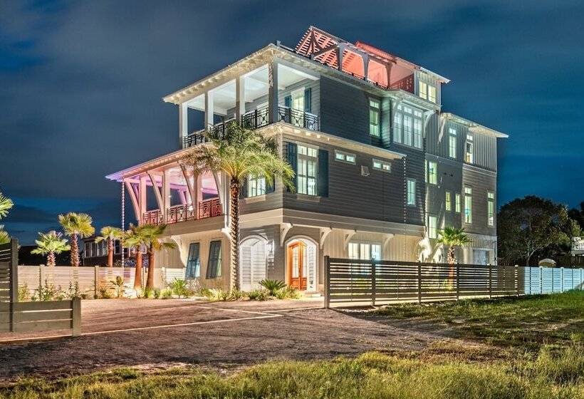 Rooftop Deck, Gulf View, Pool, Firepit, Walk To Public Beach & Rosemary Beach