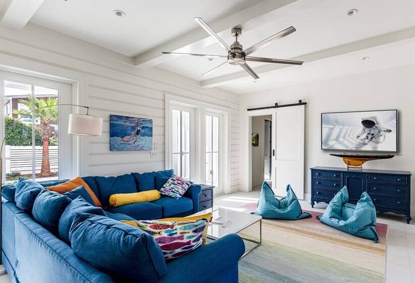 Rooftop Deck, Gulf View, Pool, Firepit, Walk To Public Beach & Rosemary Beach