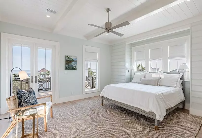 Rooftop Deck, Gulf View, Pool, Firepit, Walk To Public Beach & Rosemary Beach