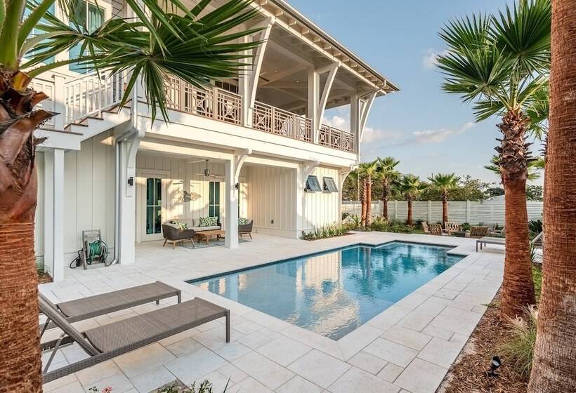 Rooftop Deck, Gulf View, Pool, Firepit, Walk To Public Beach & Rosemary Beach