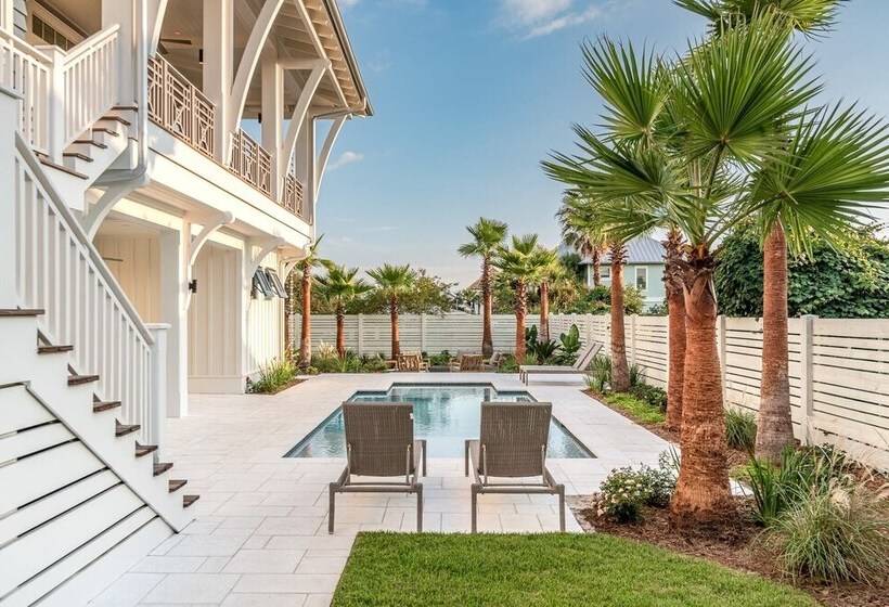 Rooftop Deck, Gulf View, Pool, Firepit, Walk To Public Beach & Rosemary Beach