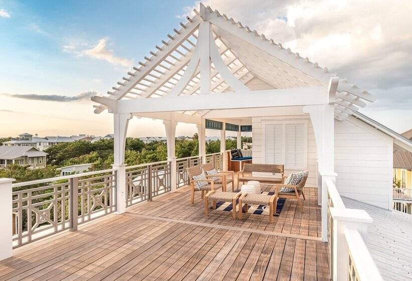 Rooftop Deck, Gulf View, Pool, Firepit, Walk To Public Beach & Rosemary Beach