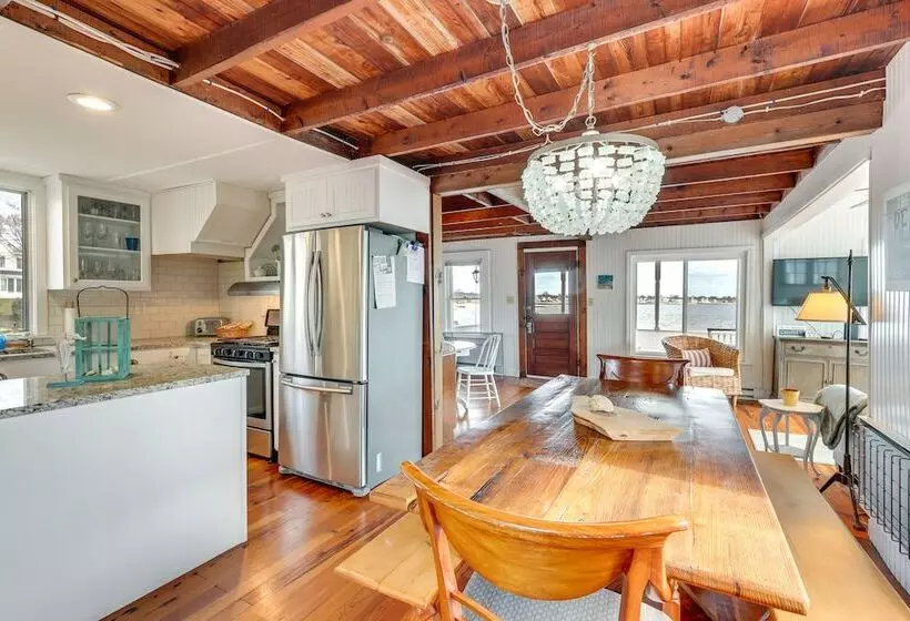 Dreamy Waterfront Westbrook Home On Private Beach