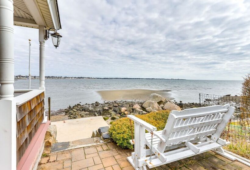 Dreamy Waterfront Westbrook Home On Private Beach