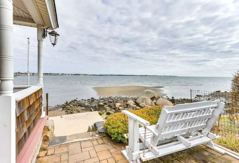 Dreamy Waterfront Westbrook Home On Private Beach