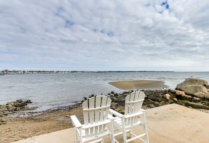 Dreamy Waterfront Westbrook Home On Private Beach