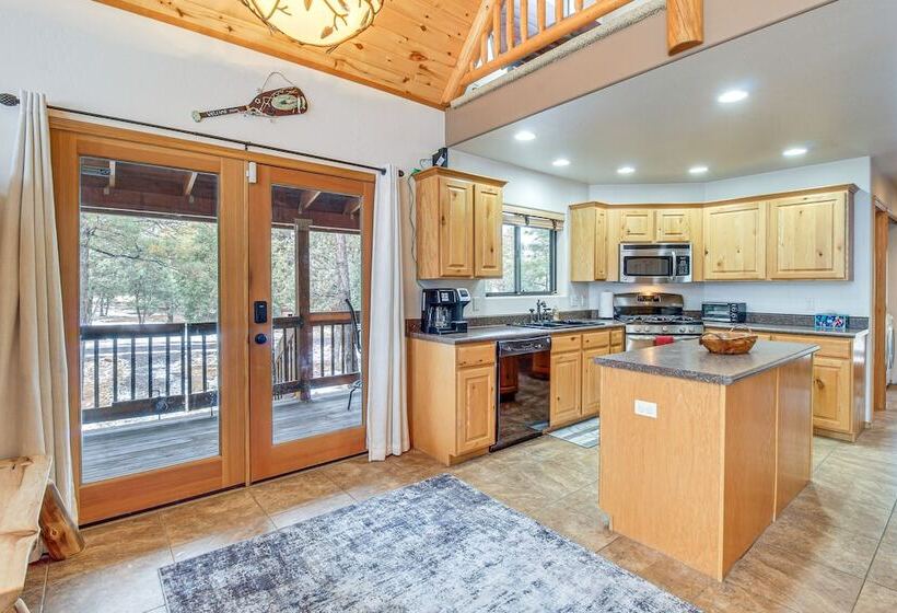 Tranquil Heber Overgaard Cabin W/ Decks & Grill!