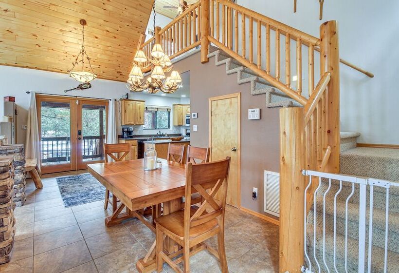 Tranquil Heber Overgaard Cabin W/ Decks & Grill!