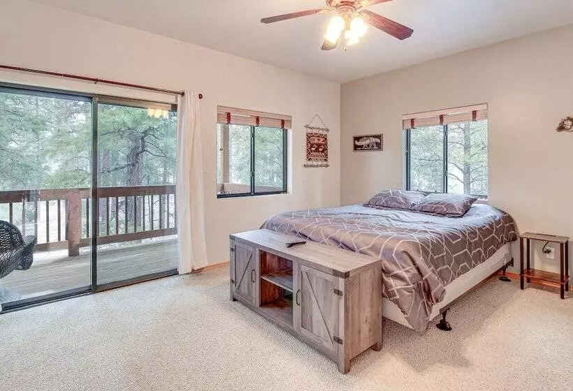 Tranquil Heber Overgaard Cabin W/ Decks & Grill!
