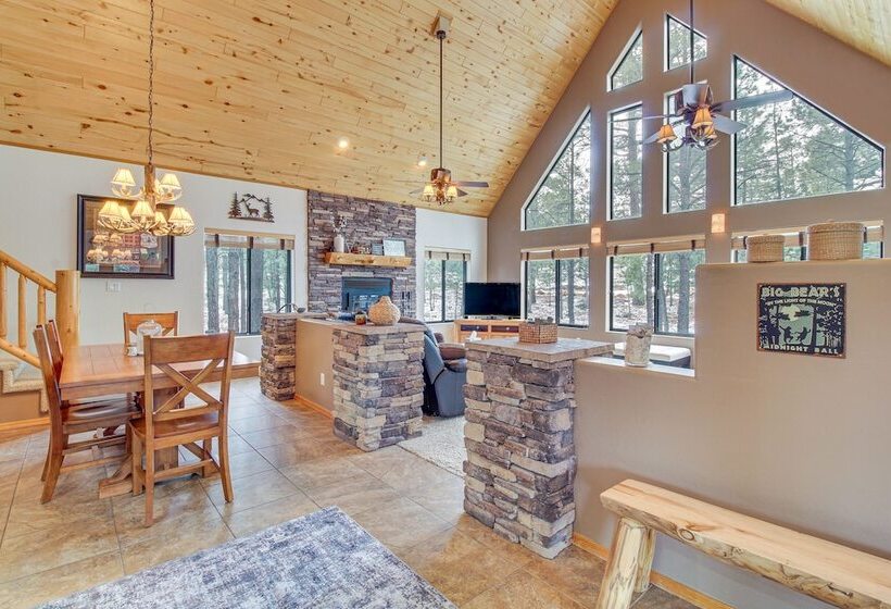 Tranquil Heber Overgaard Cabin W/ Decks & Grill!