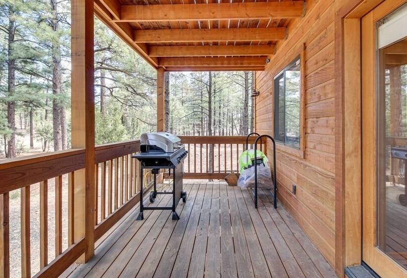 Tranquil Heber Overgaard Cabin W/ Decks & Grill!