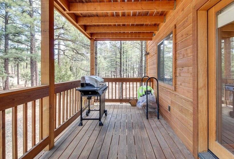 Tranquil Heber Overgaard Cabin W/ Decks & Grill!