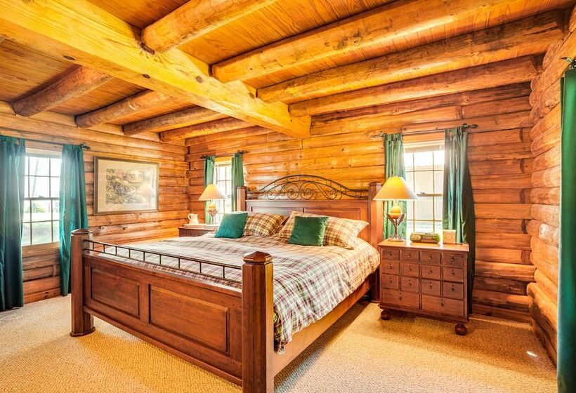 Waterfront Livingston Log Cabin W/ Private Dock!