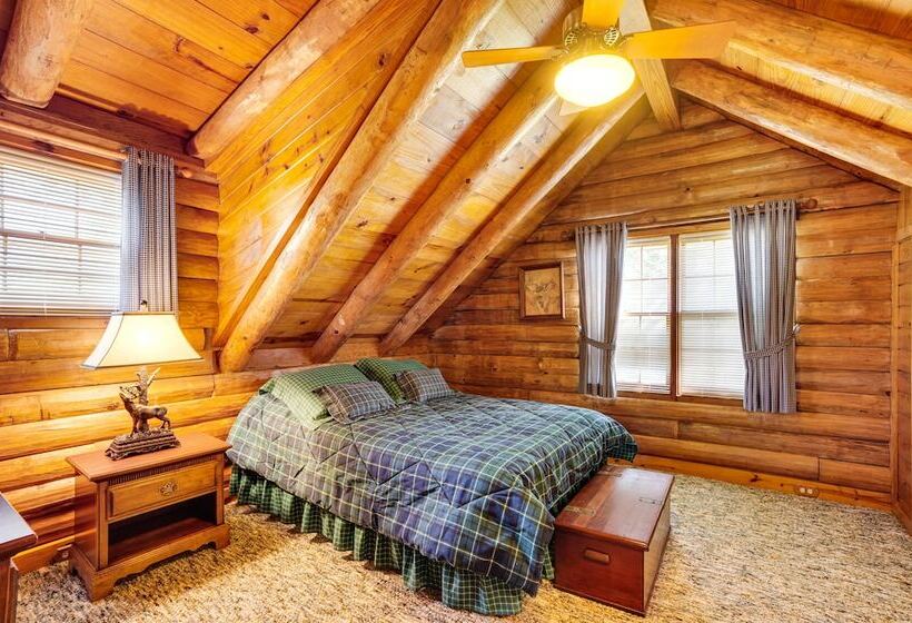 Waterfront Livingston Log Cabin W/ Private Dock!