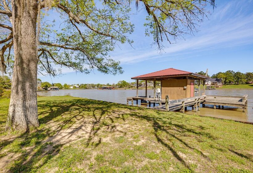 Waterfront Livingston Log Cabin W/ Private Dock!