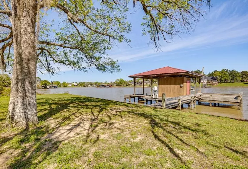 Waterfront Livingston Log Cabin W/ Private Dock!