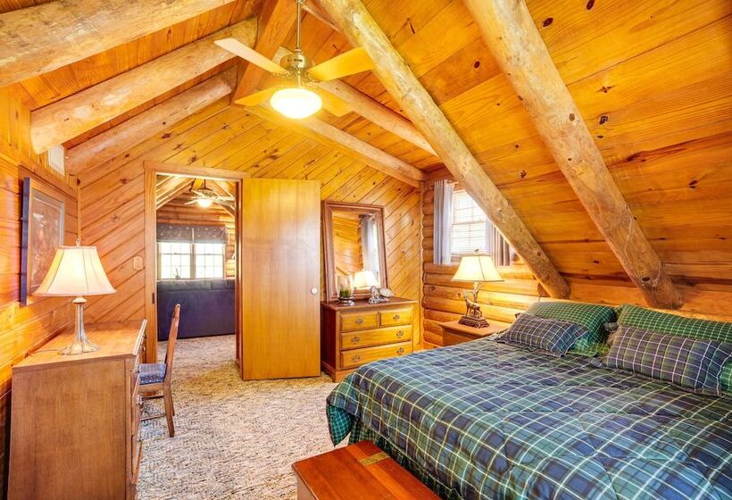 Waterfront Livingston Log Cabin W/ Private Dock!