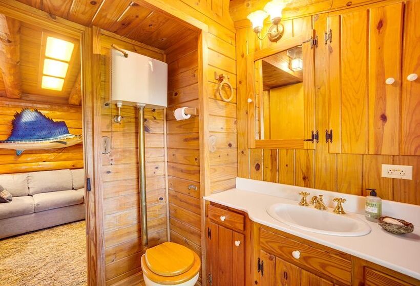 Waterfront Livingston Log Cabin W/ Private Dock!