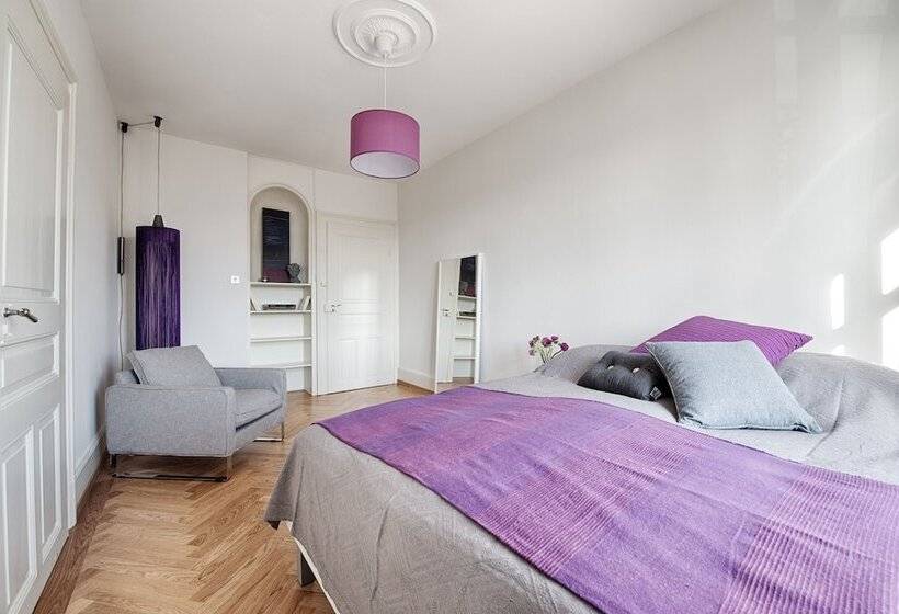 צימר Am Pavillon, Bed&kitchen