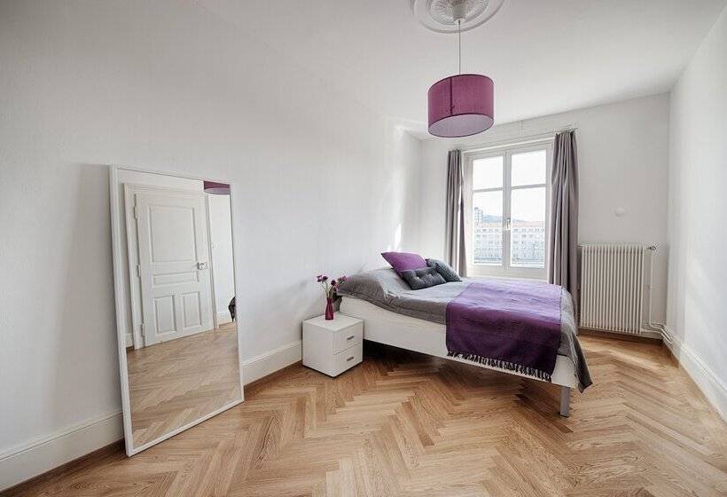 צימר Am Pavillon, Bed&kitchen