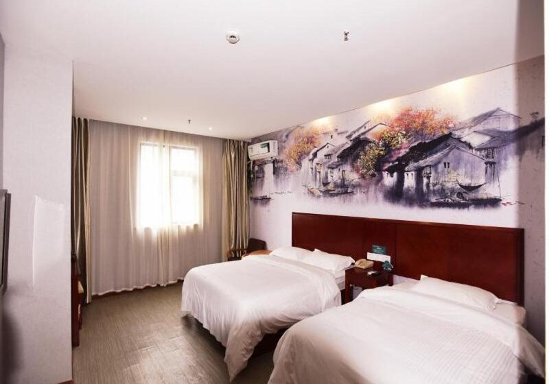 Отель Greentree Inn Jiangsu Suzhou International Film City South Jinshan Road Express