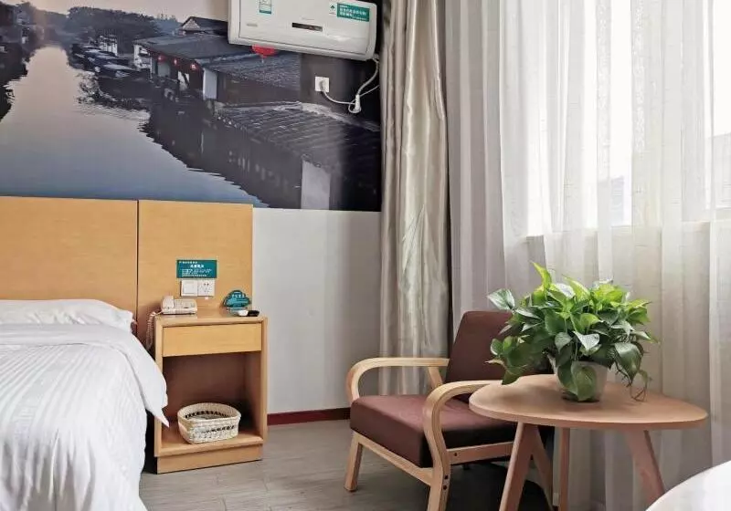 Hotelli Greentree Inn Jiangsu Suzhou International Film City South Jinshan Road Express