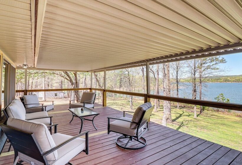Tranquil Lakefront Greers Ferry Escape W/ Fire Pit