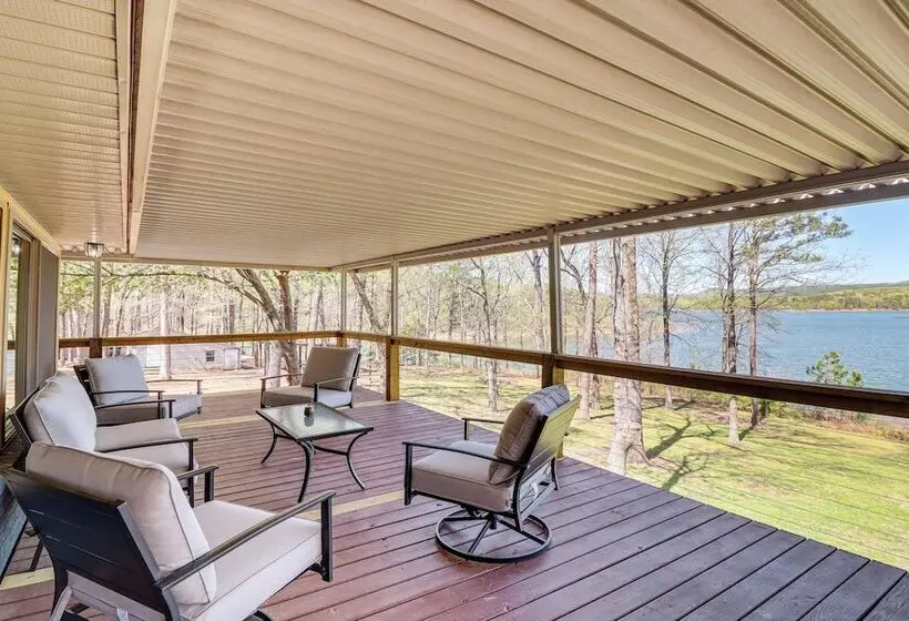 Tranquil Lakefront Greers Ferry Escape W/ Fire Pit