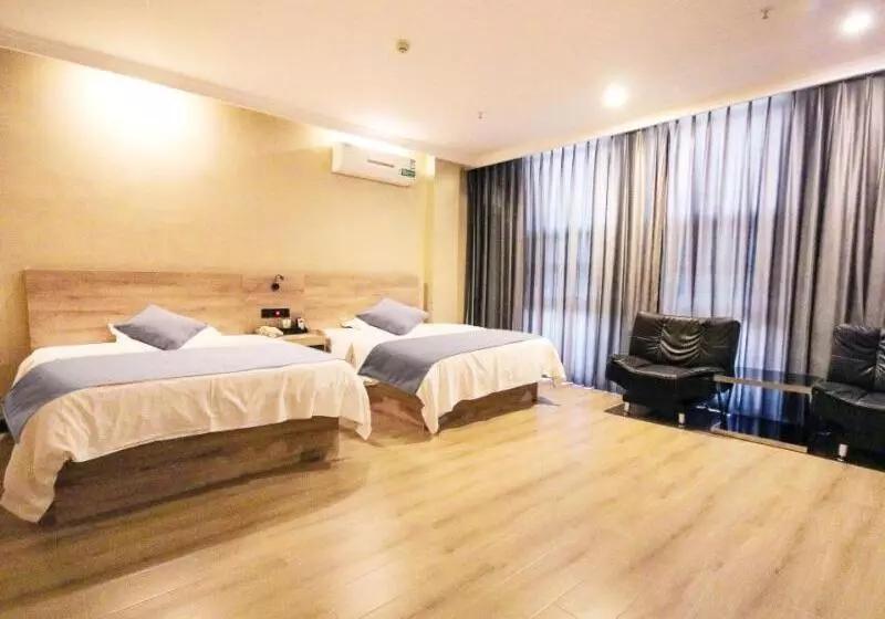 Hotelli Greentree Inn Shandong Zaozhuang Tengzhou Fuqian Road Longquan Square Business