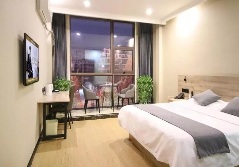 Hotelli Greentree Inn Shandong Zaozhuang Tengzhou Fuqian Road Longquan Square Business