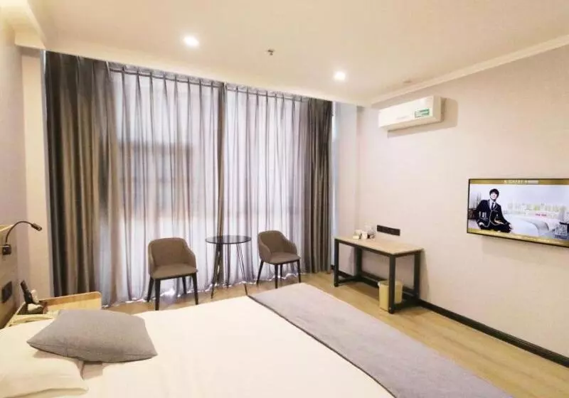 Hotelli Greentree Inn Shandong Zaozhuang Tengzhou Fuqian Road Longquan Square Business