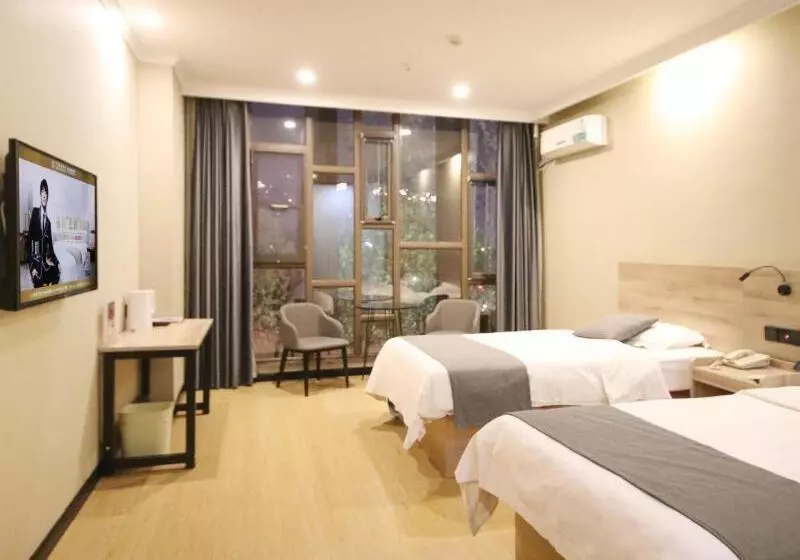Hotelli Greentree Inn Shandong Zaozhuang Tengzhou Fuqian Road Longquan Square Business