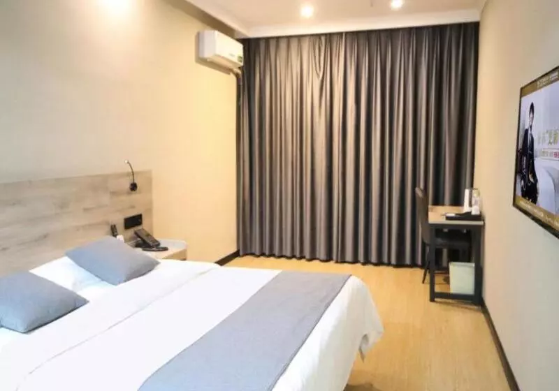 Hotelli Greentree Inn Shandong Zaozhuang Tengzhou Fuqian Road Longquan Square Business