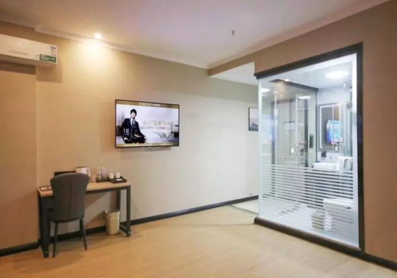 Hotelli Greentree Inn Shandong Zaozhuang Tengzhou Fuqian Road Longquan Square Business