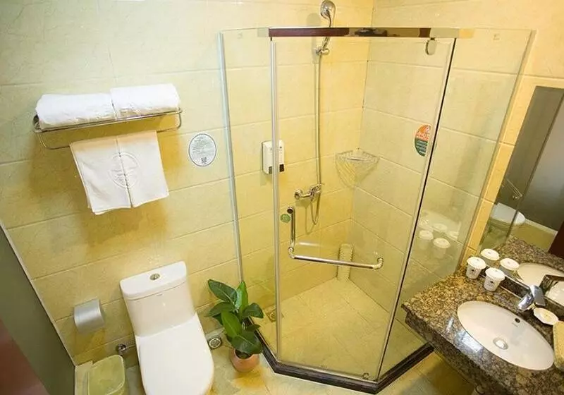 Hotelli Greentree Inn Shandong Zaozhuang Tengzhou Fuqian Road Longquan Square Business