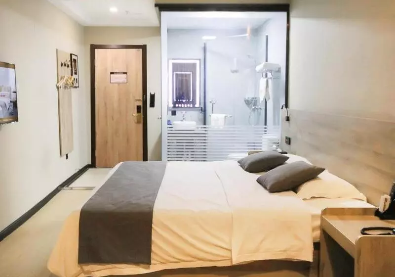 Hotelli Greentree Inn Shandong Zaozhuang Tengzhou Fuqian Road Longquan Square Business