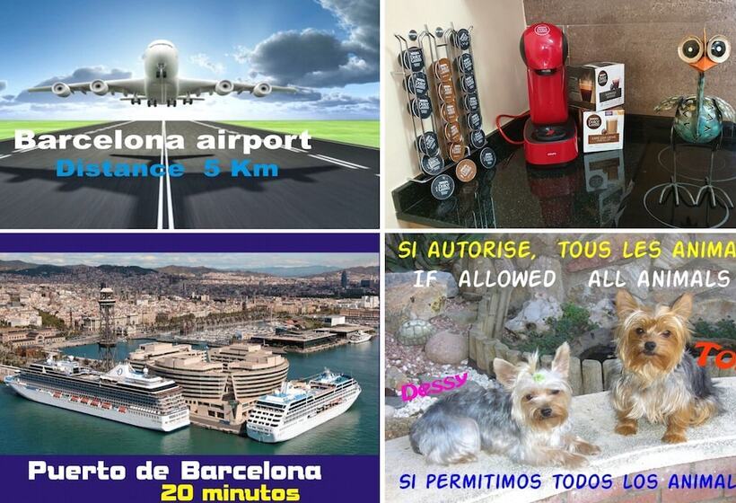 Attic Terrace Bbq, Airport Barcelona, Cerca Playas Castelldefels