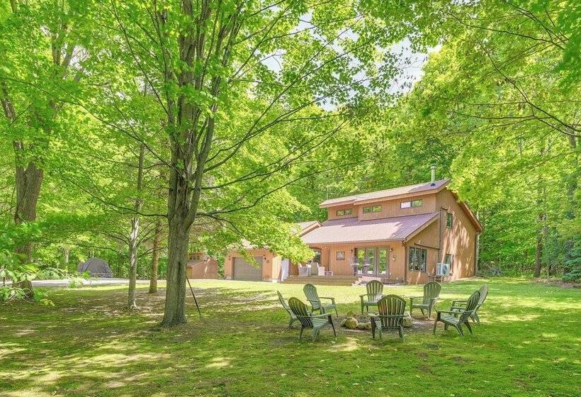 Alden Home W/ Fire Pit: Steps To Torch Lake!