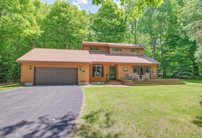 Alden Home W/ Fire Pit: Steps To Torch Lake!